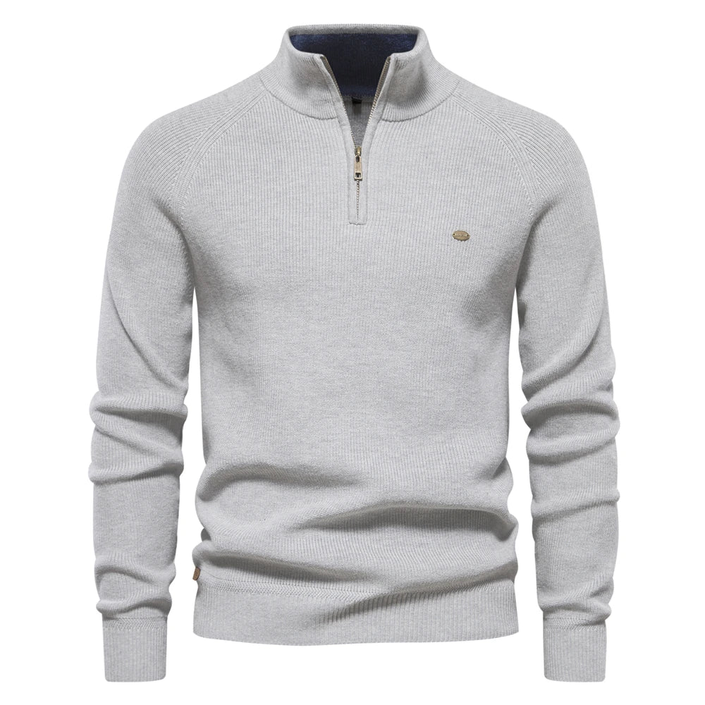 Alan | Classic Quarter-Zip Sweater