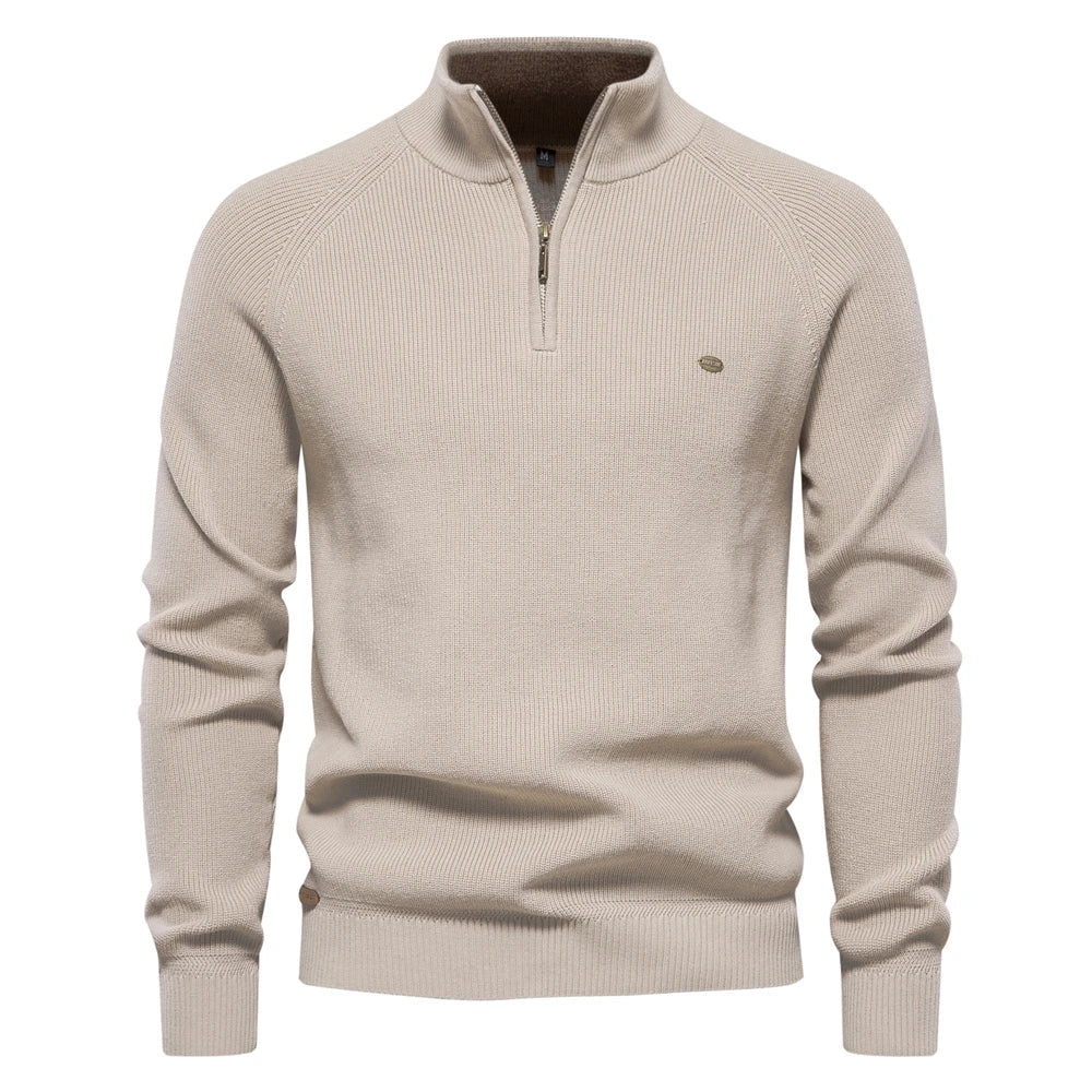 Alan | Classic Quarter-Zip Sweater